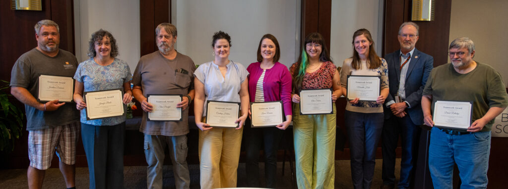 Winners of the Teamwork Award