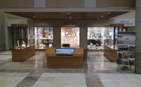 elaine altmain evans exhibit area in hodges library