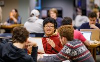 Students studying during finals inside Hodges Library on December 10, 2019. Photo by Steven Bridges/University of Tennessee